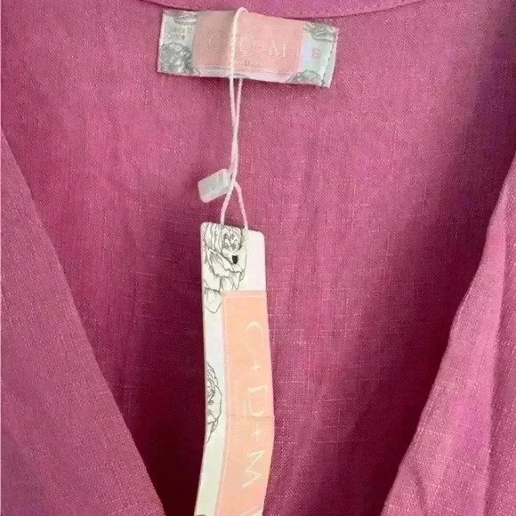 Women’s Size Small Dress Pink Maxi Boho‎ - Flowy Caftan Style Tiered - Picture 4 of 11